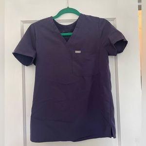Women's Burgundy Catarina™ - One-Pocket Scrub Top - XS / Purple